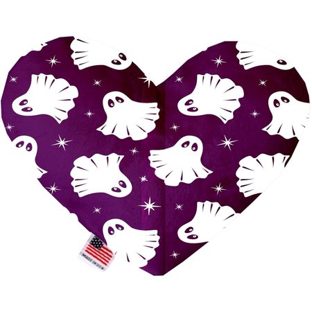 MIRAGE PET PRODUCTS Ghosts on Purple 6 in. Heart Dog Toy 1350-TYHT6